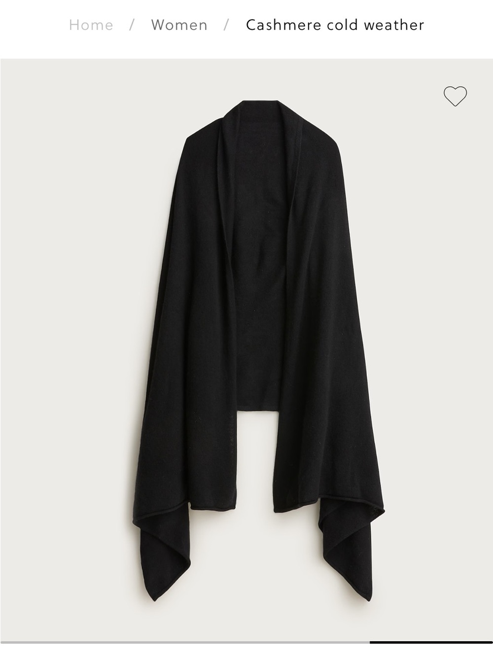 J Crew oversized 100% cashmere wrap 33”x79”